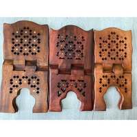 Support de livre sacré en bois élégant, support pliable durable pour le Coran, la Bible, la Gita, l'étude spirituelle, la lecture, la prière, utilisation de luxe