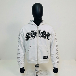 Sudadera con Pedrería Personalizada |   Sudadera con Capucha de Forro Polar de Alta Calidad para Hombre, Estilo Urbano |   Fabricante de Sudaderas con Pedrería y Logotipo Personalizado OEM/ODM - Product Image 1