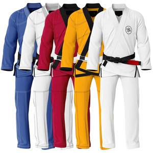 Kimono de Jiu Jitsu Brasileño Blanco Personalizado, 450GSM, Tejido de Perlas, Algodón, Uniforme de Entrenamiento para Hombre, Kimono BJJ en Blanco, Logotipo de Academia al por Mayor, OEM - Product Image 1