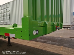 Semirremolque de Plataforma Plana de 3 Ejes y 40 Pies, 60 Toneladas, Chasis de Plataforma, Remolque para Plantas, Remolque de Cama Plana, Lowboy - Product Image 3