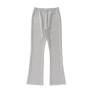 Nouveau personnalisé poids lourd 100% coton sueurs de haute qualité survêtement ample empilé pantalon à jambes larges Vintage cordon Flare pantalons pour hommes - Product Image 5