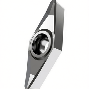 Inserto de Torneado Indexable Plateado con Recubrimiento PVD ISO VCGT 110302F-ALT0315 D.2.8mm, Paquete de 10 para Torneado de Piezas - Product Image 2