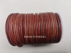 Dây Da Tròn Da Bò Dùng Để Làm Đồ Trang Sức Bằng Da Và Phụ Kiện Da Làm Việc Thủ Công - Product Image 3