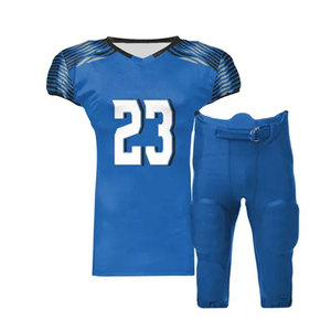 Uniformes de fútbol americano personalizados de alta calidad al por mayor nombre de equipo personalizado logotipos uniformes 100% poliéster - Product Image 4