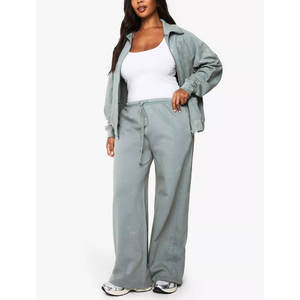 กางเกงวอร์มผ้าฝ้าย 100% สำหรับผู้หญิง เอวยางยืด สวมใส่สบาย เหมาะสำหรับใส่ลำลองทุกวัน - Product Image 1