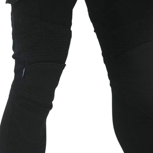 Pantalones vaqueros transpirables negros y grises de secado rápido para hombre, pantalones de motociclista con armadura extraíble y diseño segmentado para montar en motocicleta - Product Image 6