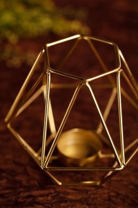 New Arrival Aluminum Casted Gold Finished Modern Design Wedding Decoration Candle Stand Home Furniture candle jar - Product Image 5