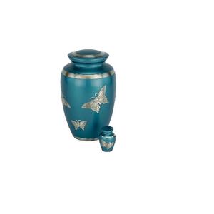 Urnas de cremación de metal hechas a mano con tema moderno para cenizas humanas, fabricante al por mayor, urnas de metal decorativas personalizadas - Product Image 2