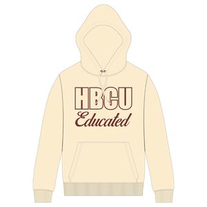 <b>Neutral</b> Women HBCU Educated Pullover Hoodie Maroon Chenille and Embroidered Design Greek Life Apparel Custom College Clothing - Product Image 2