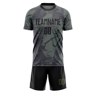 Uniforme de fútbol de color sólido totalmente personalizado, calidad superior, cantidad a granel, bajo MOQ, uniforme de fútbol para ropa deportiva - Product Image 3