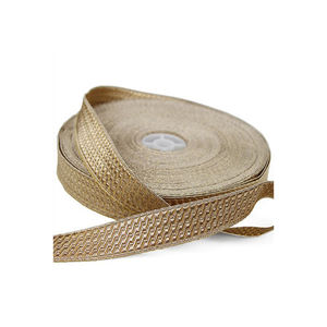 Encaje Trenzado de Hojas de Roble Dorado Metálico Francés OEM, Encaje de Mylar de Lujo al por Mayor, Encaje Trenzado de Mylar Personalizado, Encaje Trenzado de Alambre - Product Image 1