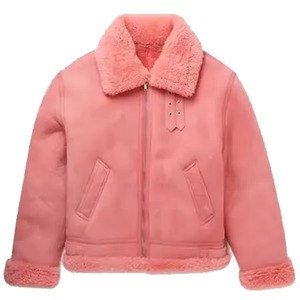 B3 hommes de haute qualité marque personnalisée véritable véritable peau de mouton vestes en peau de mouton Parka d'hiver fourrure de renard Bomber veste personnalisable - Product Image 4