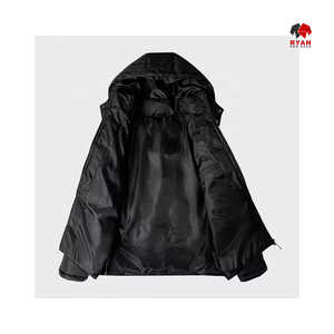 Chaqueta Acolchada Informal para Hombre con Capucha y Cierre de Cremallera Ryan Pro Gear, Impermeable, con Logotipo Personalizado OEM - Product Image 4