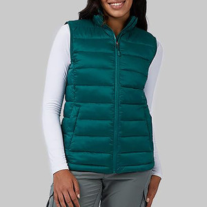 Bubble Puffer chaleco deportes invierno al aire libre sin mangas calidad única transpirable Puffer chaleco para mujer - Product Image 3