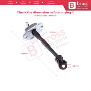 BDP1355บานพับประตูหลังตัวจำกัดสายรัดตรวจสอบการหยุดเบรกสำหรับไฮลักซ์ MK7 N1 N2 N3ฟอร์จูนเนอร์ MK1 N5 N6 2004-2015 686300K011 - Product Image 5