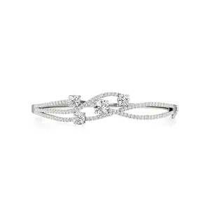 กำไลข้อมือเพชรประดับริบบิ้นวิบวับ - Product Image 1