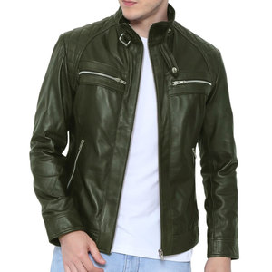 Venta caliente Hombres Ropa Chaqueta de cuero Nueva moda Hombres Chaqueta de cuero a prueba de viento - Product Image 1