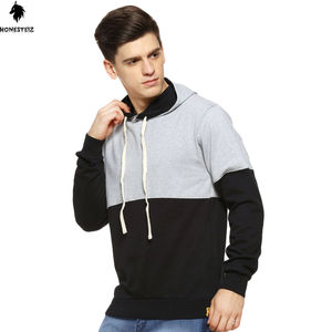 Custom Men's Vintage Washed Fleece French Terry Heavyweight Zipper <b>Jacket</b> Double Zip up Hood Crystal <b>Rhinestones</b> Solid Pattern - Product Image 2