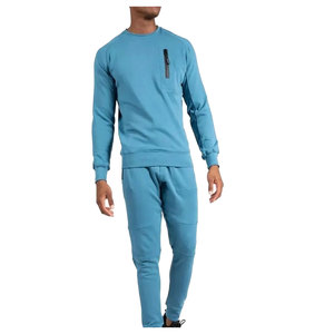 ชุด2ชิ้นเสื้อสวมหัวคอกลมแฟชั่นสำหรับผู้ชายปักโลโก้2ชิ้น - Product Image 4