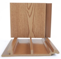 Panneaux et planches muraux extérieurs Revêtement décoratif Co-extrusion Bois-plastique composite WPC Panneau de façade pour mur extérieur 146*21