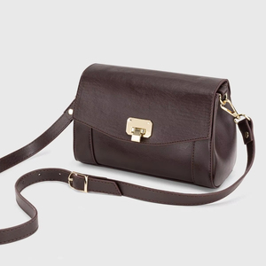 Bolso cruzado con solapa de cuero PU para mujer Vintage de lujo del fabricante directo Diseño impreso personalizado Cremallera de alta calidad - Product Image 1