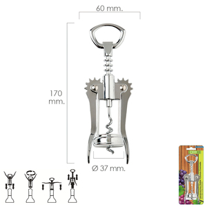 Cavatappi a Doppia Leva Cromato - Product Image 1