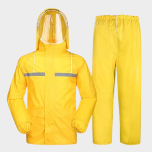 ชุดเสื้อแจ็คเก็ตและกางเกงสะท้อนแสงแบบกันฝน - Product Image 1