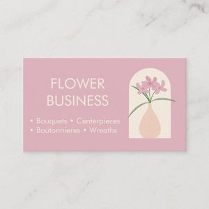 Tarjetas de agradecimiento de marca para floristas con ilustraciones de ramo dibujadas <span class=keywords><strong>a</strong></span> <span class=keywords><strong>mano</strong></span> y <span class=keywords><strong>código</strong></span> de <span class=keywords><strong>descuento</strong></span> de jarrón - Product Image 1