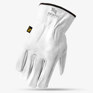 Guantes de seguridad para conductores personalizables antideslizantes impermeables Skatiq de alta calidad de PIEL DE CABRA - Product Image 4