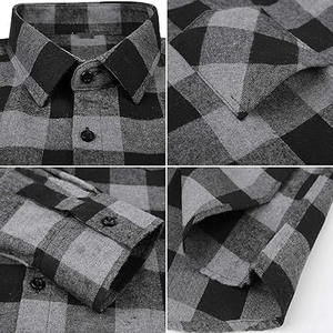 Camisa de franela de alta visibilidad hecha a medida para hombre - Product Image 5