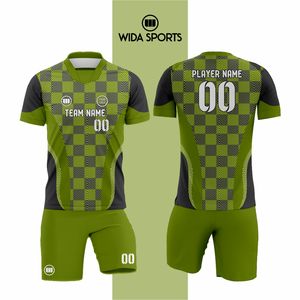 Uniforme de Fútbol Personalizado al por Mayor 2026, Último Diseño Unisex para Clubes, Equipos, Competencia y Entrenamiento, 100% Poliéster - Product Image 2