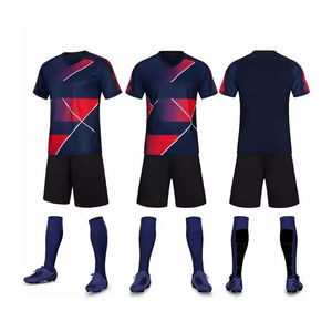 Uniforme sublimé de football 7V7 Chemise de joueur de football 100% uniformes de football en polyester avec logo Kits de clubs internationaux - Product Image 1