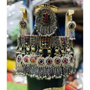 ชุดเครื่องประดับสไตล์อัฟกานิสถานขายดีชุดเครื่องประดับสำหรับงานปาร์ตี้ราคาดีที่สุดน้ำหนักเบาสำหรับงานหนักชุดเครื่องประดับสไตล์อัฟกานิสถานราคาถูก - Product Image 2