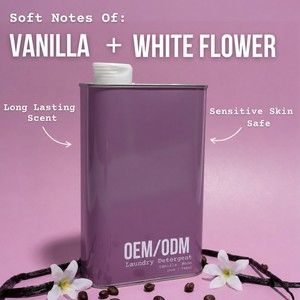 Lessive liquide concentrée à base de plantes 32oz 50 lavages Parfum inspiré des créateurs Écologique Vente en gros OEM - Product Image 2