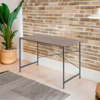 Table à manger pliante Well Home Tasman en bois de noyer noir 120x60x75cm