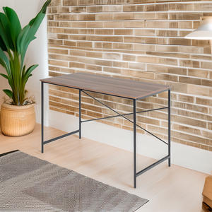 Tavolo da Pranzo Pieghevole Well Home Tasman in Legno di Noce Nero 120x60x75cm - Product Image 4