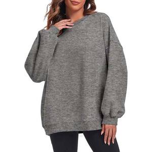 Sweat-shirts d'hiver pour femmes très vendus, écologiques, de haute qualité, confortables, respirants, 100% coton jersey doublé, logo personnalisé - Product Image 1