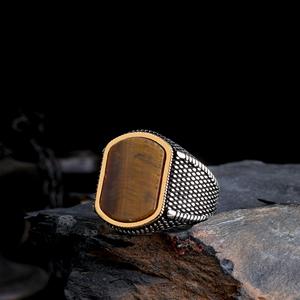 Turkish Vintage <b>Mens</b> 925 Sterling <b>Silver</b> Onyx <b>Ring</b> <b>for</b> Wedding & Party Luxury Jewelry Wholesale From Turkey - Product Image 4