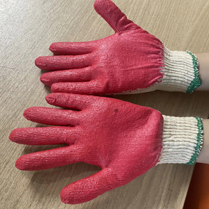Gants enduits de caoutchouc vietnamien Gants de travail de sécurité antidérapants anti-coupure avec coton réutilisable semi-enduit de latex pour le jardinage - Product Image 1