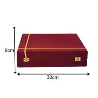 Service de table 7 pièces en laiton pur Vaisselle ou vaisselle comprenant une boîte en velours rouge Article de cadeau plaqué argent incroyable