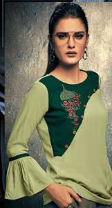 High on Demand Womens Designer <b>Kurti</b> for Wedding and Party Wear Use From Indian Exporter and Manufacturer - Product Image 5