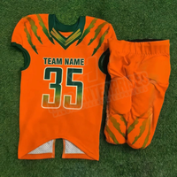 Nouvelle Arrivée 2026 – Uniforme de Football Américain Personnalisé 100% Polyester Respirant à Motif Écossais avec Logo Frontal Séchage Rapide