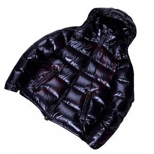 OEM personalizado para hombre chaqueta acolchada de alta calidad brillante con capucha invierno chaqueta hinchada ropa informal al por mayor proveedor de fábrica - Product Image 2