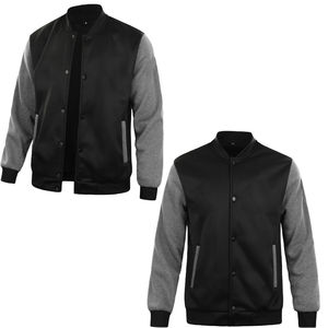 แจ็กเก็ตเบสบอลสีดำสำหรับผู้ชายและผู้หญิงเสื้อแจ็กเก็ตเบสบอลปักลายสำหรับผู้ชายเสื้อแจ็กเก็ตเลตเทอร์แมนสำหรับฤดูใบไม้ร่วง - Product Image 5