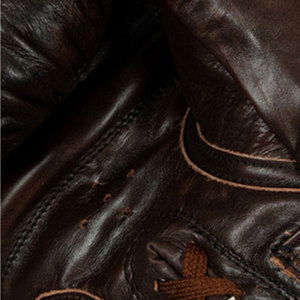 Guantes de boxeo de dedo completo de cuero % impermeables hechos a medida de alta calidad MOQ bajo equipo de artes marciales al por mayor - Product Image 6