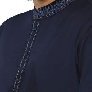 Shalwar Kameez Azul Marino para Hombre, Tela de Alta Calidad, Traje Tradicional Pakistaní para Hombre, Kurta Pajama de Diseñador, Logotipo Personalizado - Product Image 3