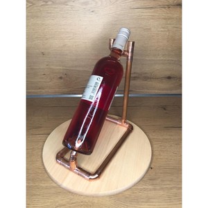 Portabotellas de vino de metal personalizado de buena calidad hecho de tubo de cobre accesorios de Bar Home Hotel - Product Image 6