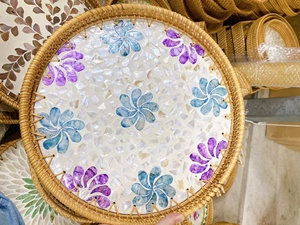 Bandeja de Mimbre de Calidad Profesional, Fabricante Vietnamita, para Servicio de Mesa en Restaurantes o Amenidades de Cruceros de Lujo - Product Image 4