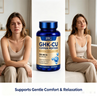SYC BIO GHK-CU Peptide de Cuivre 300 mcg Mélange de Peptides Gélules Molles 120 Gélules OEM ODM Marque Privée Prix Usine Vente en Gros