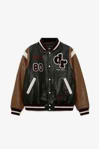 Hot Sale 2025 Baseball Varsity Men Jackets 100% Cotton Stand <b>Slim</b> Fit Embroidered <b>Patches</b> Personalized Letterman Jacket Custom - Product Image 2